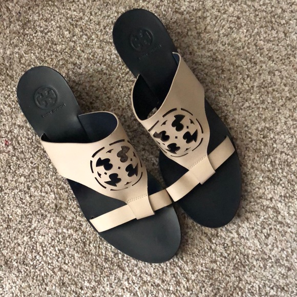 Tory Burch Shoes - Tory Burch Zoey wedge mule Sandal size 8.5